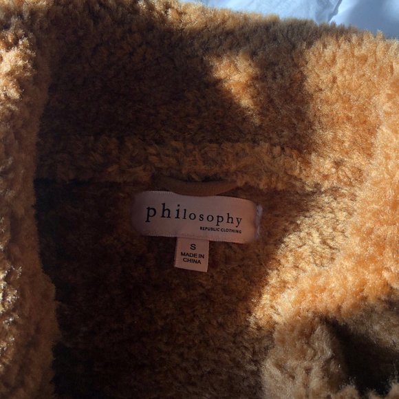 Philosophy Brown Fur Jacket - Picture 3 of 5